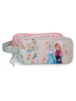 Disney Estuche Neceser Triple Cremallera Frozen Strong Spirit