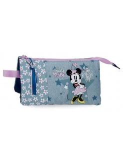 Disney Estuche Tres Compartimentos Minnie Style