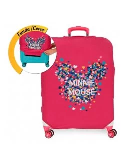 Funda Maleta Mediana Fucsia Disney Funny Covers