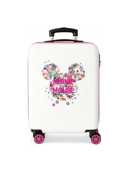 Maleta Cabina Disney Minnie Sunny Day Flowers Rosa 3 Maleta Cabina Disney Minnie Sunny Day Flowers Rosa