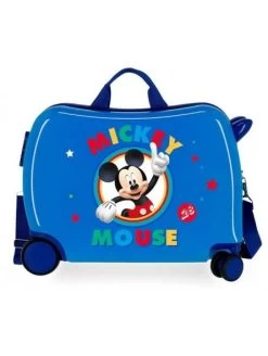Maleta Correpasillos Disney Circle Mickey Azul