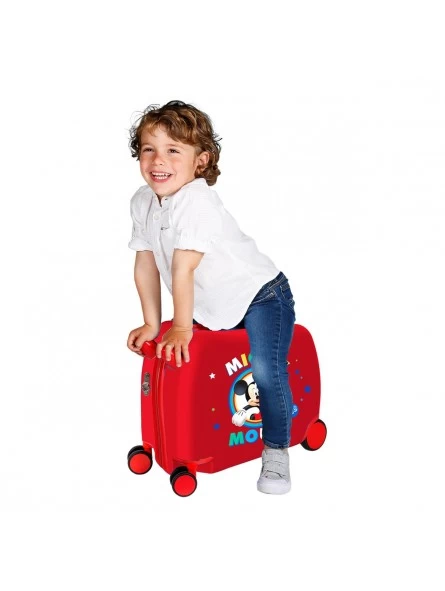 Maleta Correpasillos Disney Circle Mickey Roja 4 Maleta Correpasillos Disney Circle Mickey Roja - Imagen 2