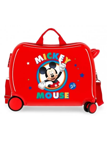 Maleta Correpasillos Disney Circle Mickey Roja 3 Maleta Correpasillos Disney Circle Mickey Roja