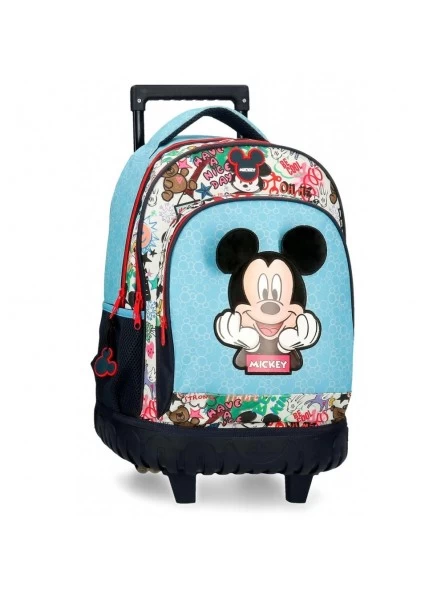 Disney Mochila Con Ruedas Mickey Be Cool 3 Disney Mochila Con Ruedas Mickey Be Cool