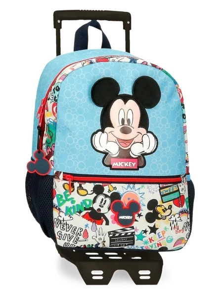 Disney Mochila De Paseo Con Carro Mickey Be Cool 3 Disney Mochila De Paseo Con Carro Mickey Be Cool