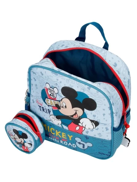 Disney Mochila Guardería Con Carro Mickey Road Trip 4 Disney Mochila Guardería Con Carro Mickey Road Trip - Imagen 2