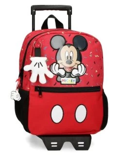 Disney Mochila Mediana Con Carro It´s A Mickey Thing