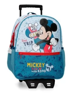 Disney Mochila Mediana Con Carro Mickey Road Trip