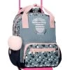 Disney Mochila Preescolar Con Carro Mickey Denim -Disney mochila preescolar con carro mickey denim