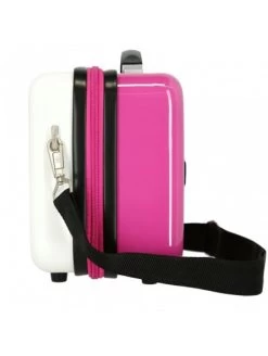 Disney Neceser Duro Minnie Magic Corazones Blanco -Disney neceser duro minnie magic dots blanco 8